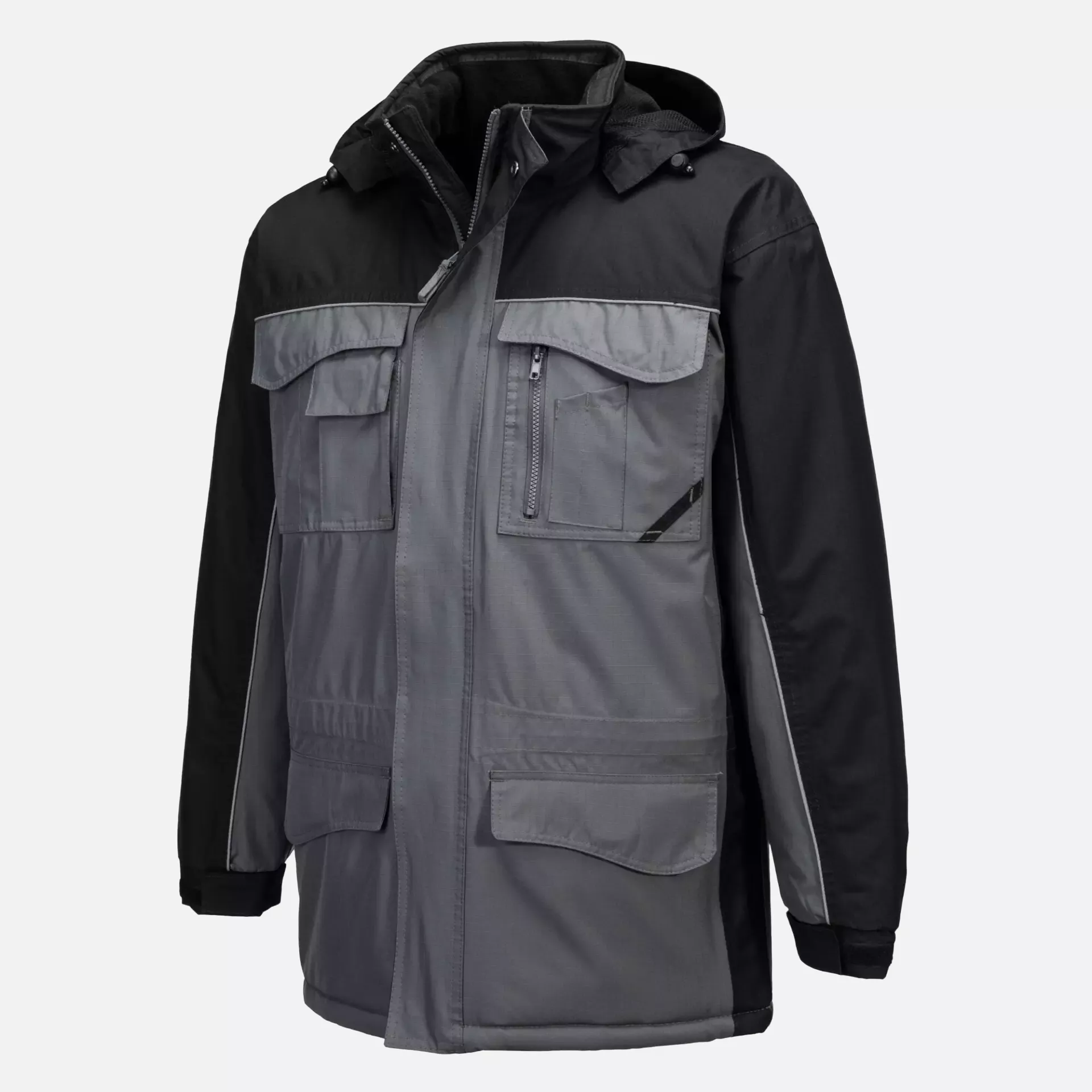 Portwest S562BYR, Ripstop Winter Jacket, Black/Grey, image 5