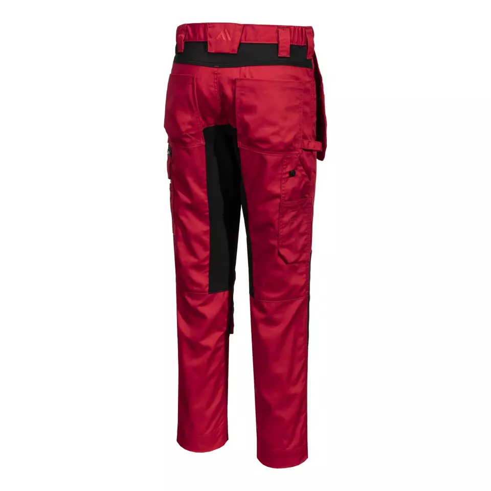 Portwest CD883DRR, WX2 Eco Stretch Holster Trousers, Deep Red, image 4, gallery thumbnail