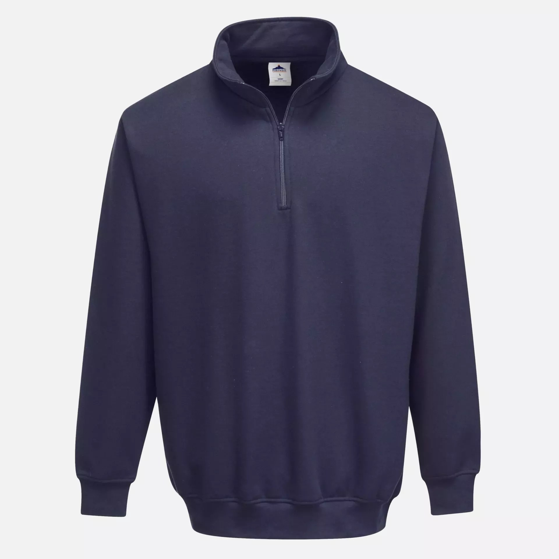 Portwest B309NAR, Sorrento Zip Neck Sweatshirt, Navy, image 1