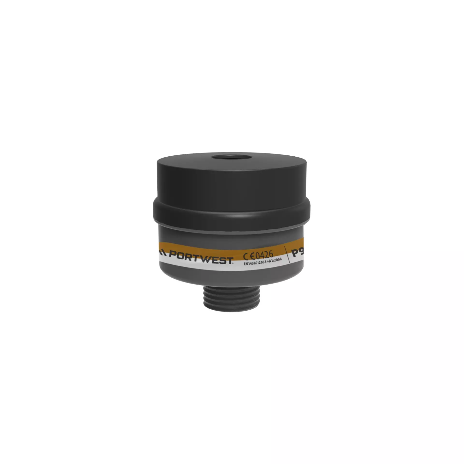 Portwest P956BKR, A2P3 Combination Filter Universal Thread, Black, image 1
