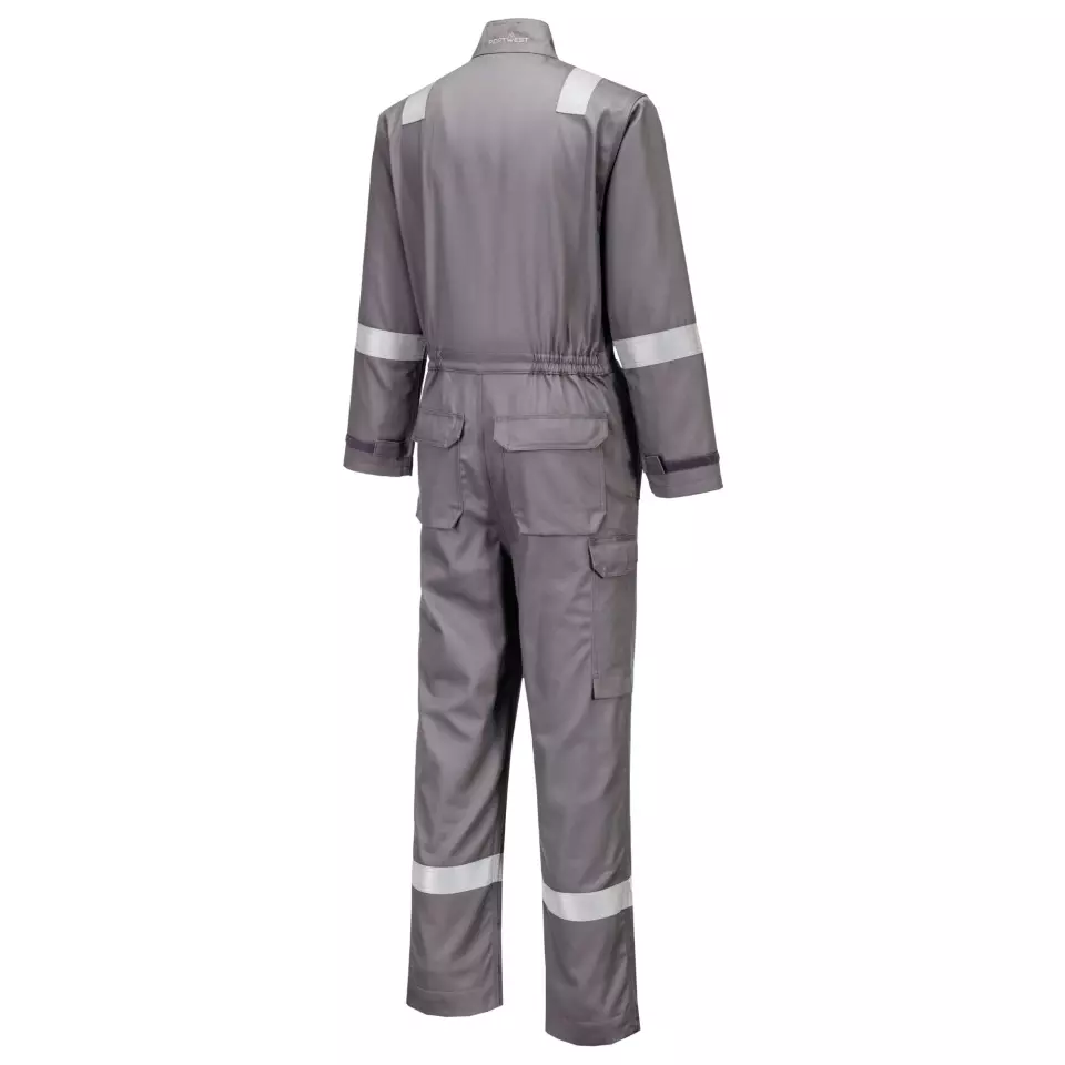 Portwest FR513GRR, Bizflame Work Chemical Resistant FR Coverall, Grey, image 2, gallery thumbnail