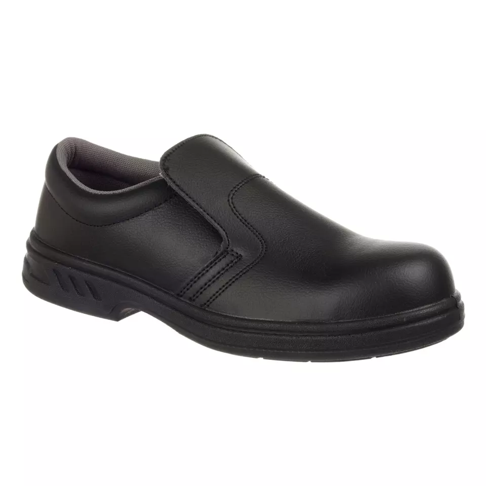 Portwest FW81BKR, Steelite Slip On Safety Shoe S2 FO SR, Black, image 1, gallery thumbnail