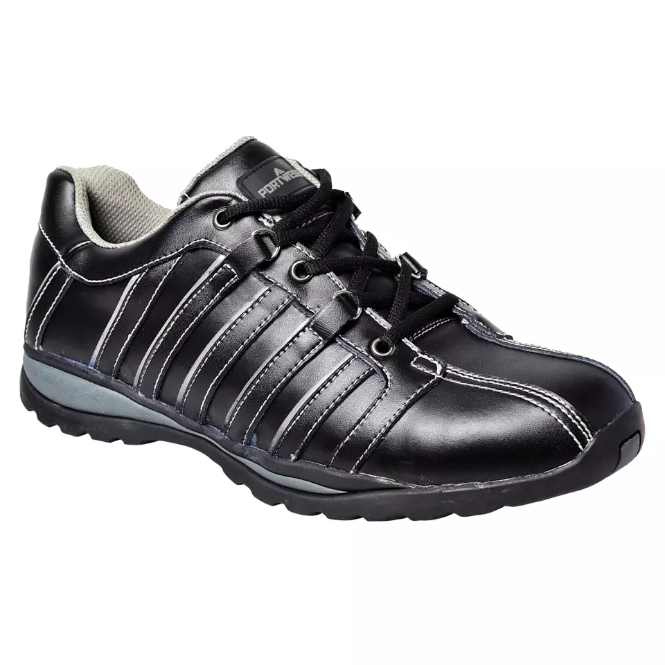 Portwest FW33BKR, Steelite Arx Safety Trainer S1P HRO, Black, image 1, gallery thumbnail