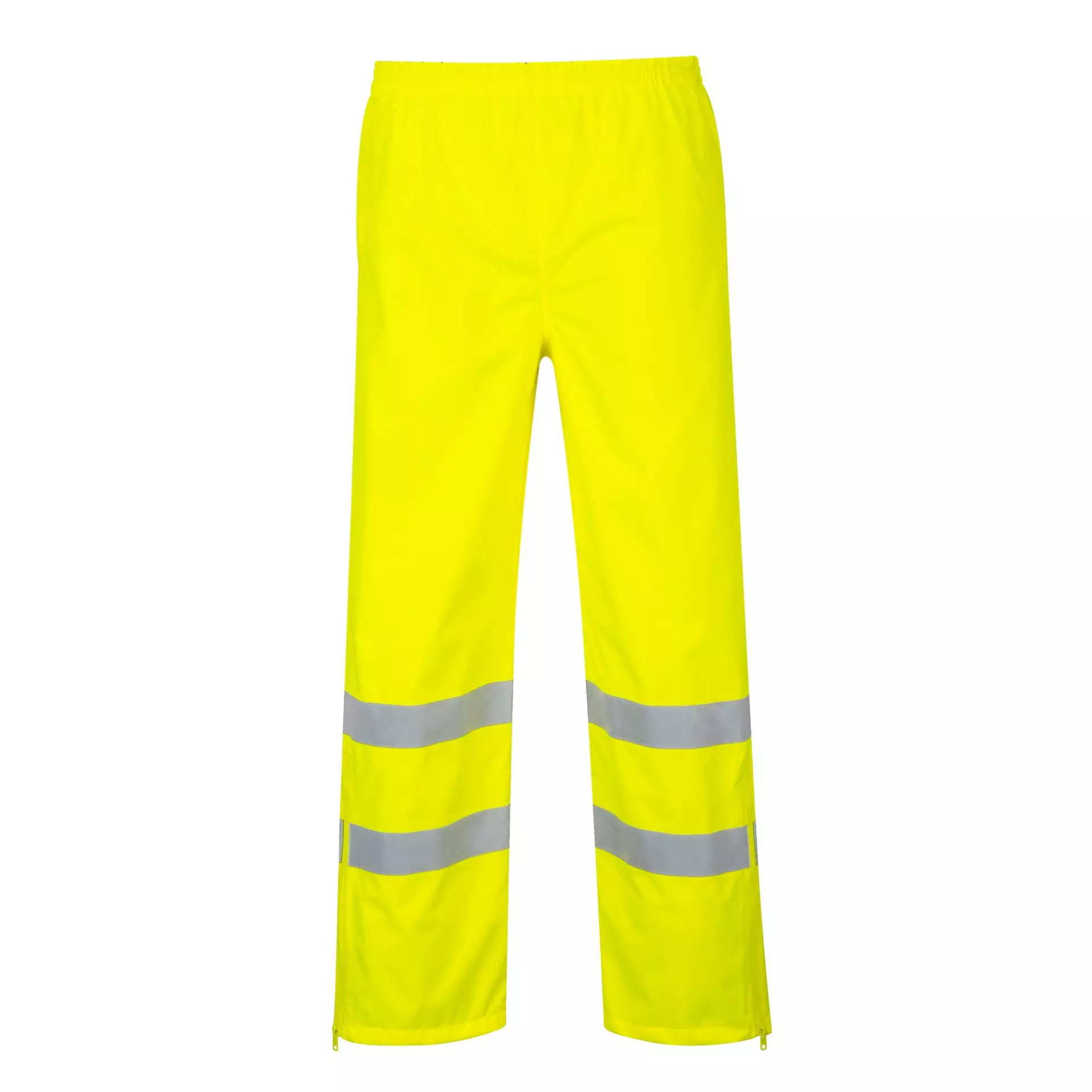 Portwest S487YER, Hi-Vis Breathable Rain Trousers, Yellow, image 1