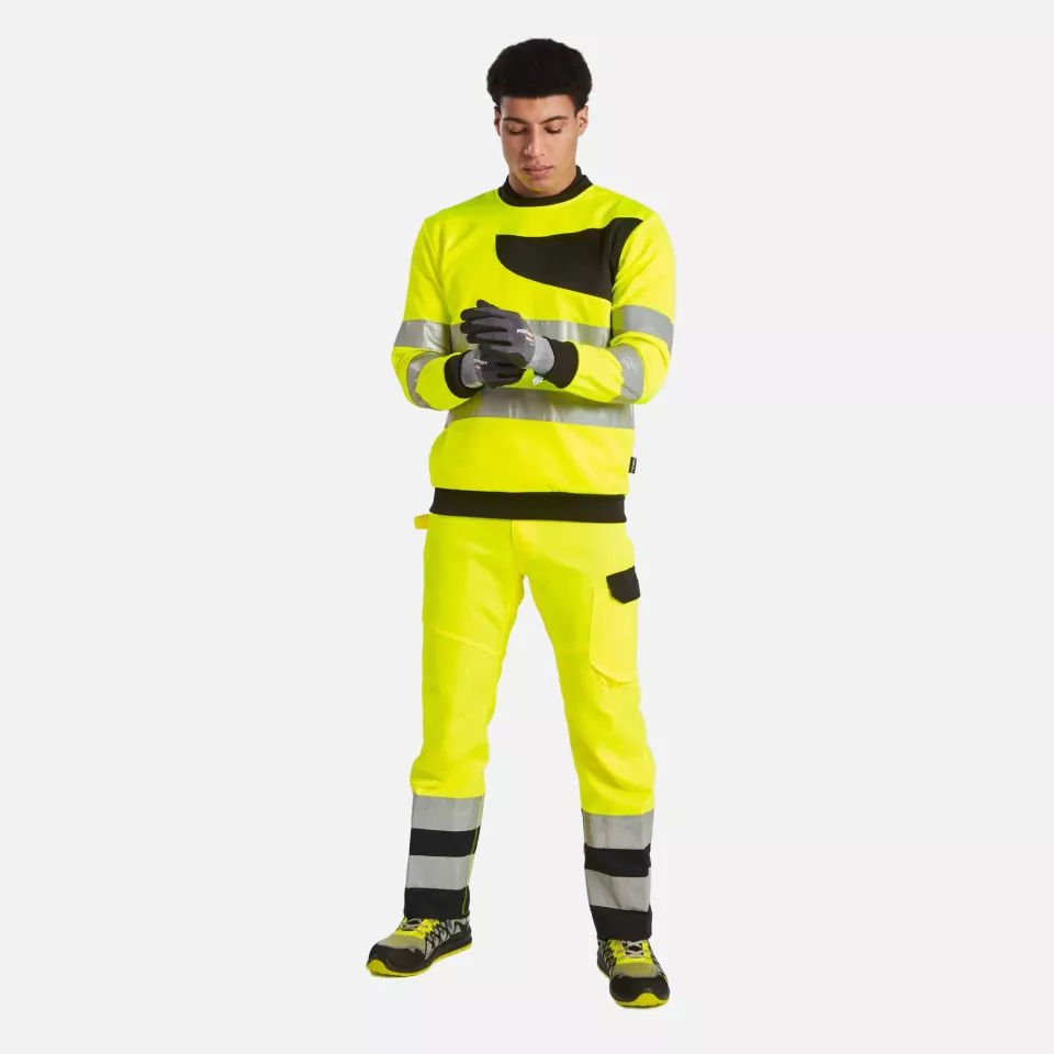 Portwest PW277OBR, PW2 Hi-Vis Sweatshirt, Orange/Black, image 6, gallery thumbnail