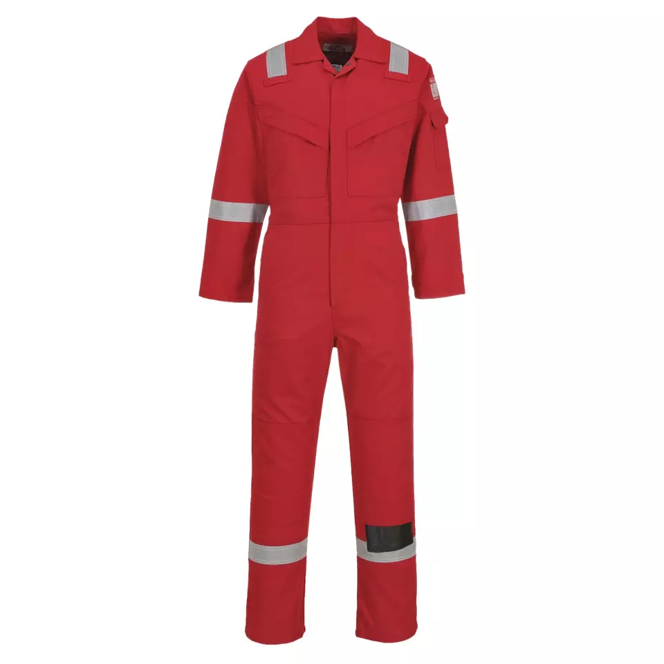 Portwest FF50RER, Bizflame Work Aberdeen FR Coverall, Red, image 1, gallery thumbnail
