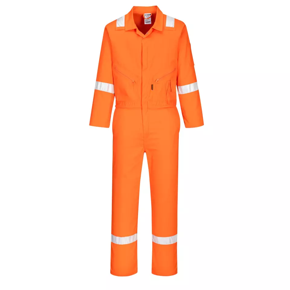 Portwest C814ORR, Iona Cotton Coverall, Orange