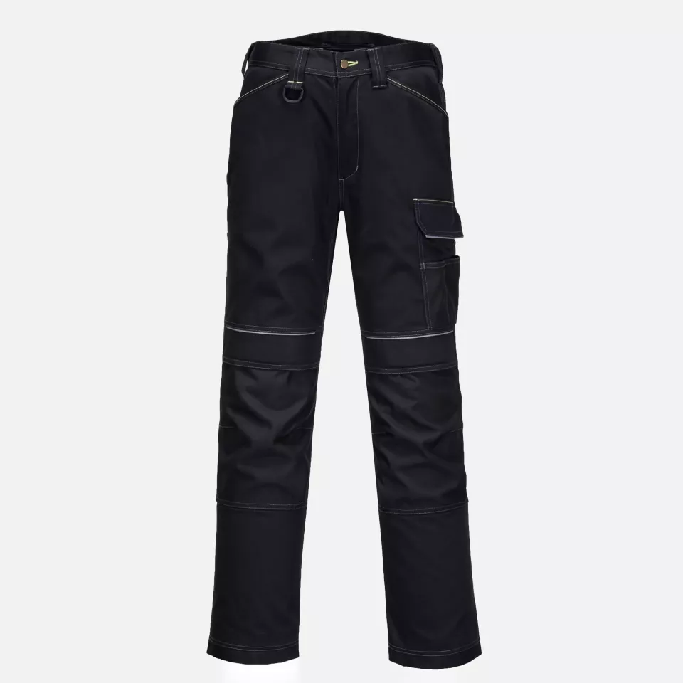 Portwest T601BKS, PW3 Work Trousers, Black Short, image 1, gallery thumbnail