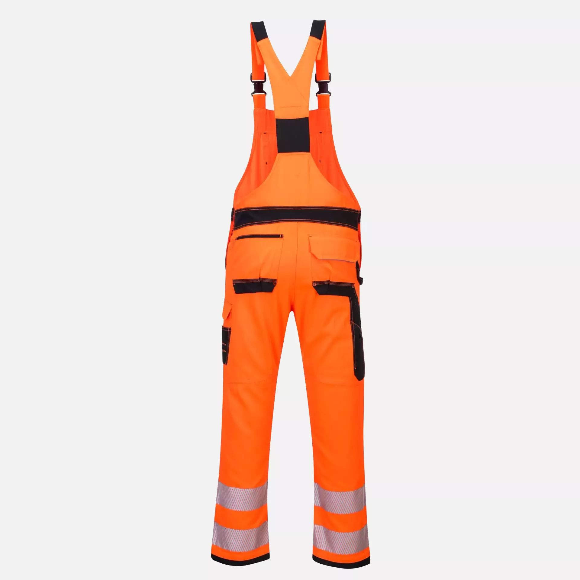 Portwest PW344OBR, PW3 Hi-Vis Bib and Brace, Orange/Black, image 2