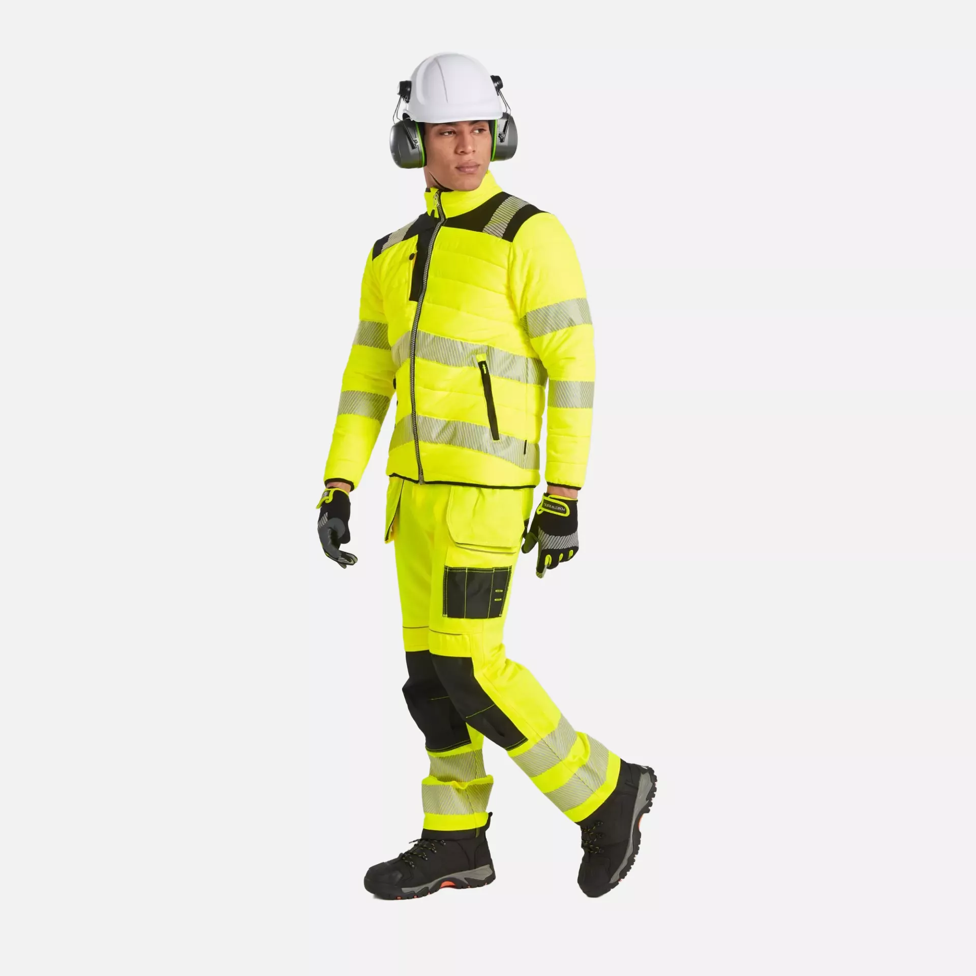 Portwest PW371YBR, PW3 Hi-Vis Baffle Jacket, Yellow/Black, image 8