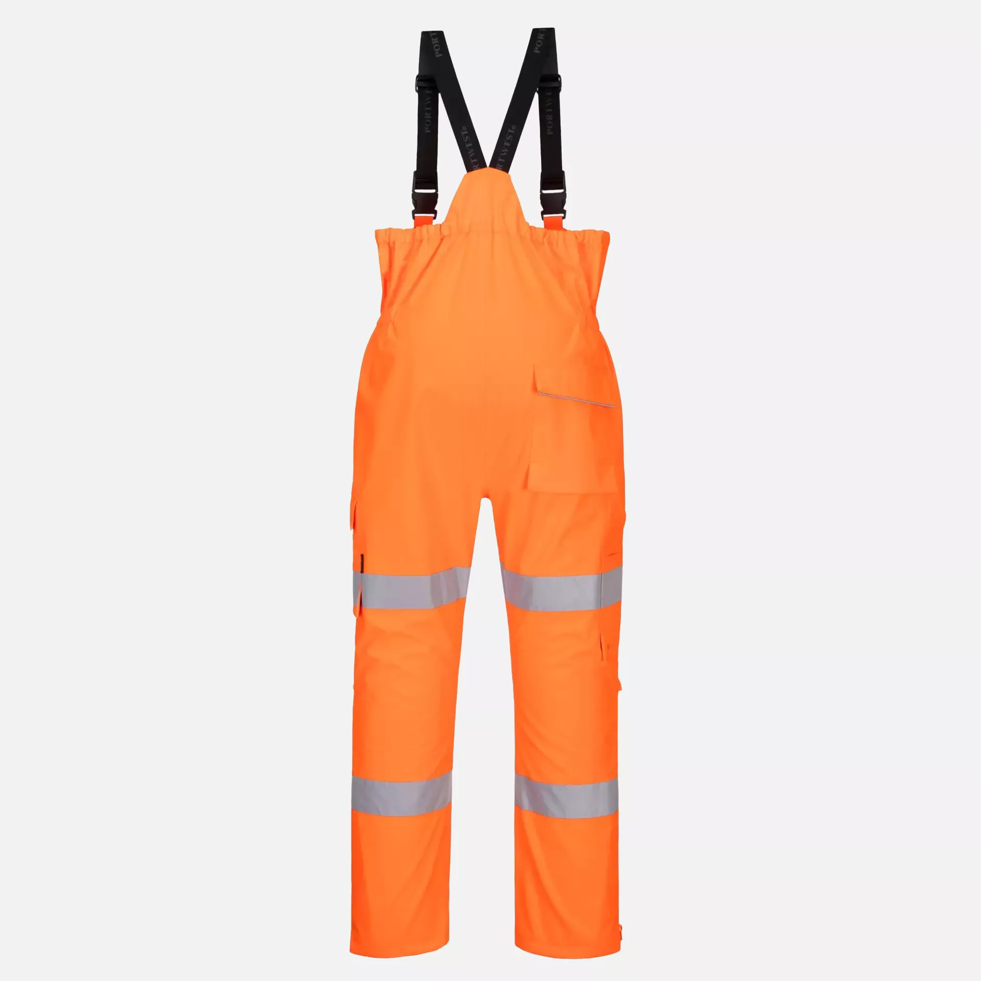 Portwest S594ORR, Hi-Vis Extreme Rain Bib and Brace, Orange, image 2