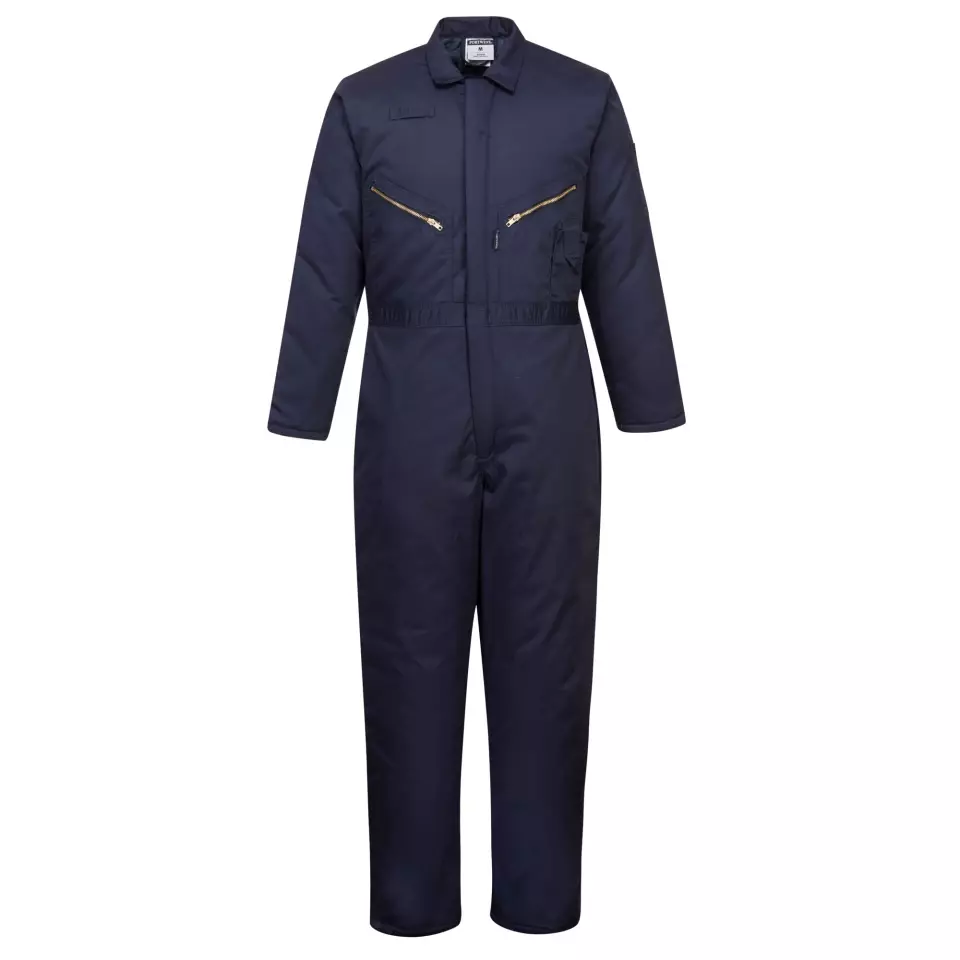 Portwest S816NAR, Orkney Lined Coverall, Navy, image 1, gallery thumbnail