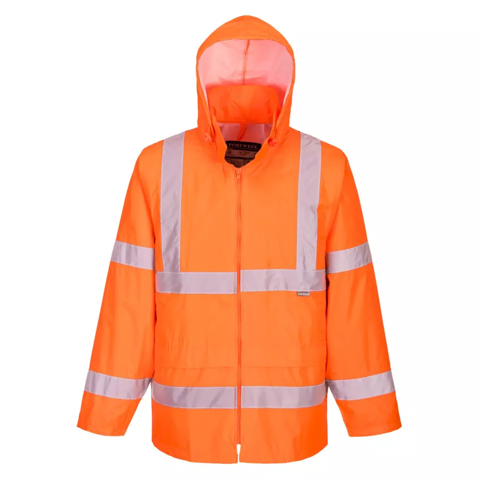 Portwest H440ORR, Hi-Vis Rain Jacket, Orange, image 8, gallery thumbnail