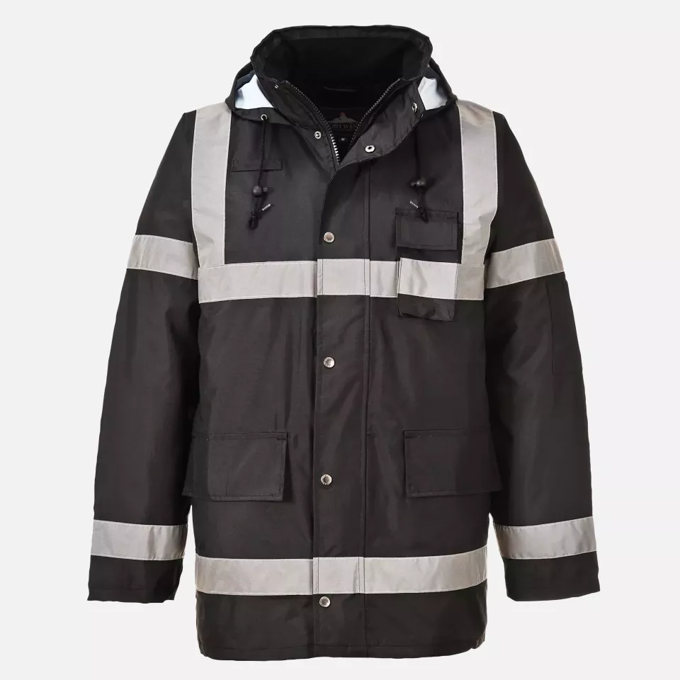 Portwest S433BKR, Iona Lite Traffic Jacket, Black, image 1, gallery thumbnail