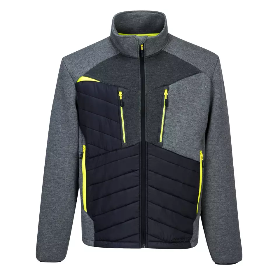 Portwest DX471MGR, DX4 Hybrid Baffle Jacket, Metal Grey, image 1, gallery thumbnail