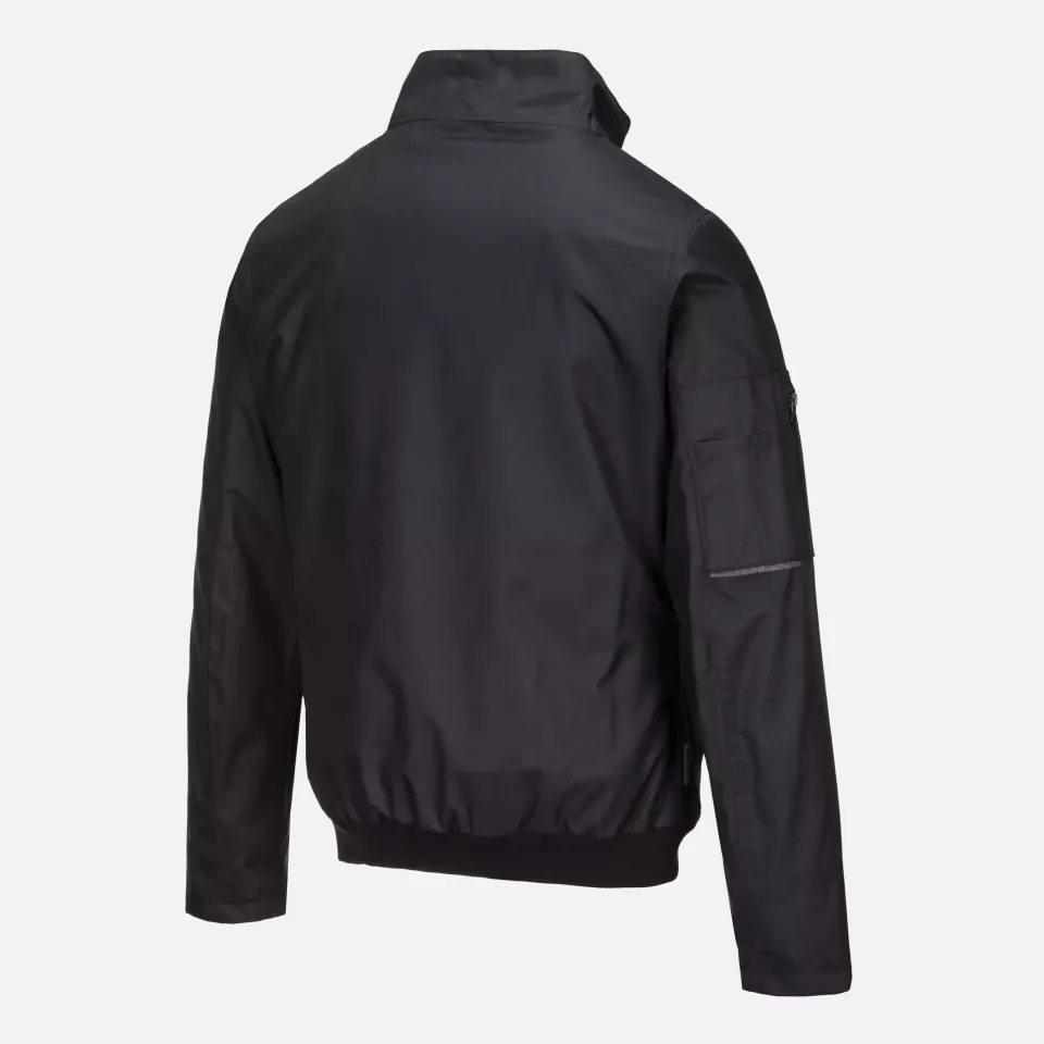 Portwest KX361BKR, KX3 Bomber Jacket, Black, image 4, gallery thumbnail