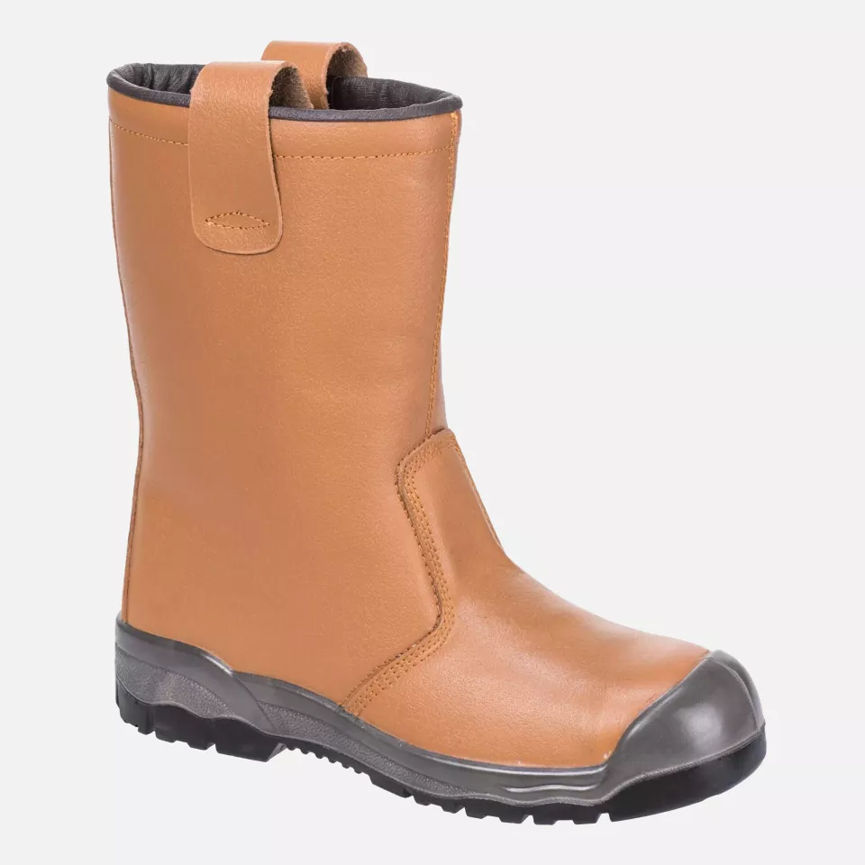 Portwest FW13TAR, Steelite Rigger Boot with scuff cap S1P CI, Tan, image 1, gallery thumbnail