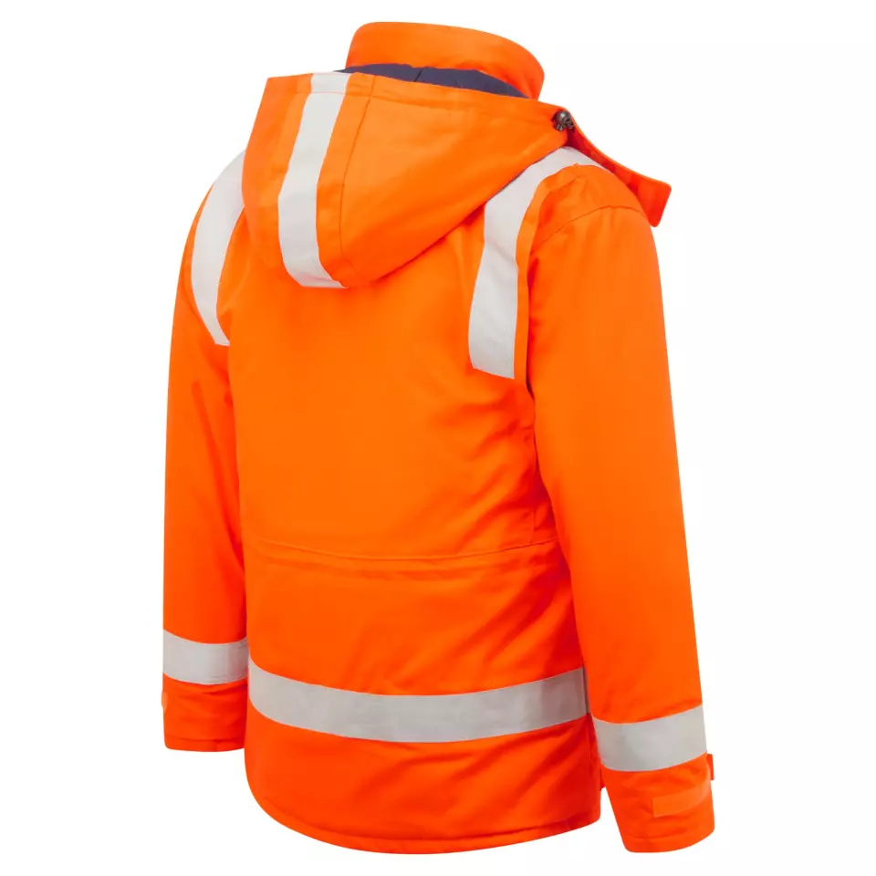 Portwest FR59ORR, Bizflame Work Anti-Static FR Winter Jacket, Orange, image 3, gallery thumbnail