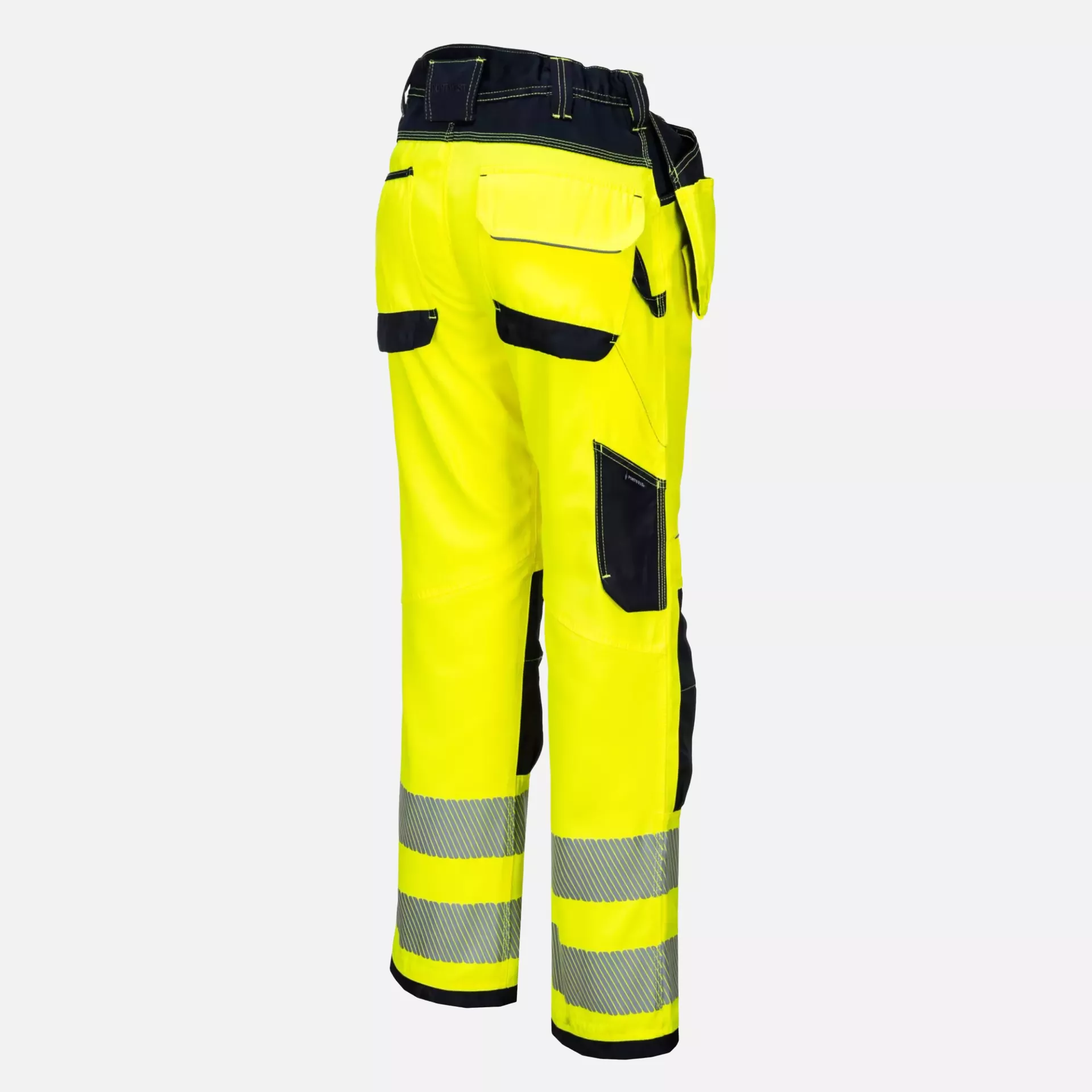 Portwest T501YBS, PW3 Hi-Vis Arbeitshose mit Holstertaschen, Gelb/Schwarz Kurz, image 3
