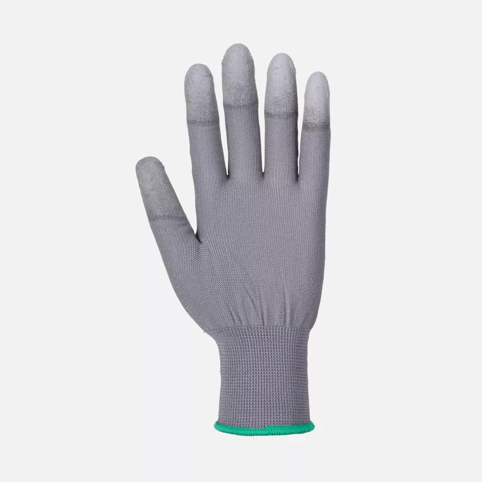 Portwest A121GRR, PU Fingertip Glove, Grey, image 3, gallery thumbnail