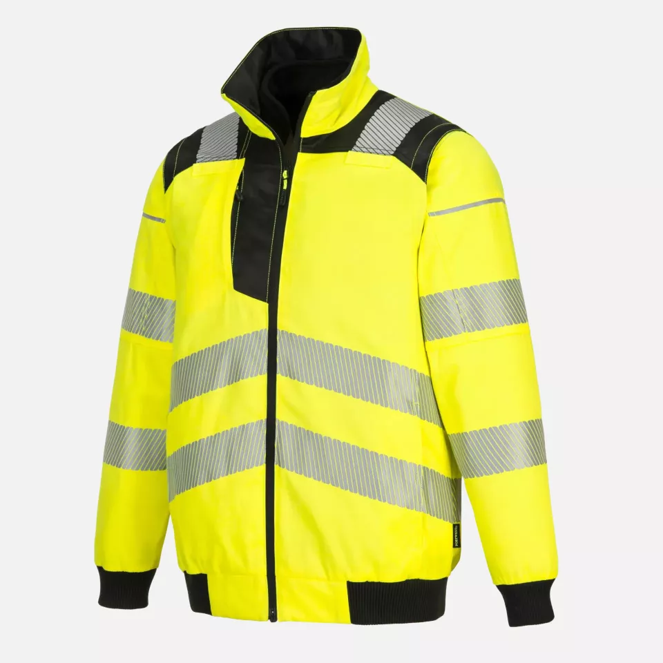Portwest PW302YBR, PW3 Hi-Vis 3-in-1 Pilot Jacket, Yellow/Black, image 6, gallery thumbnail