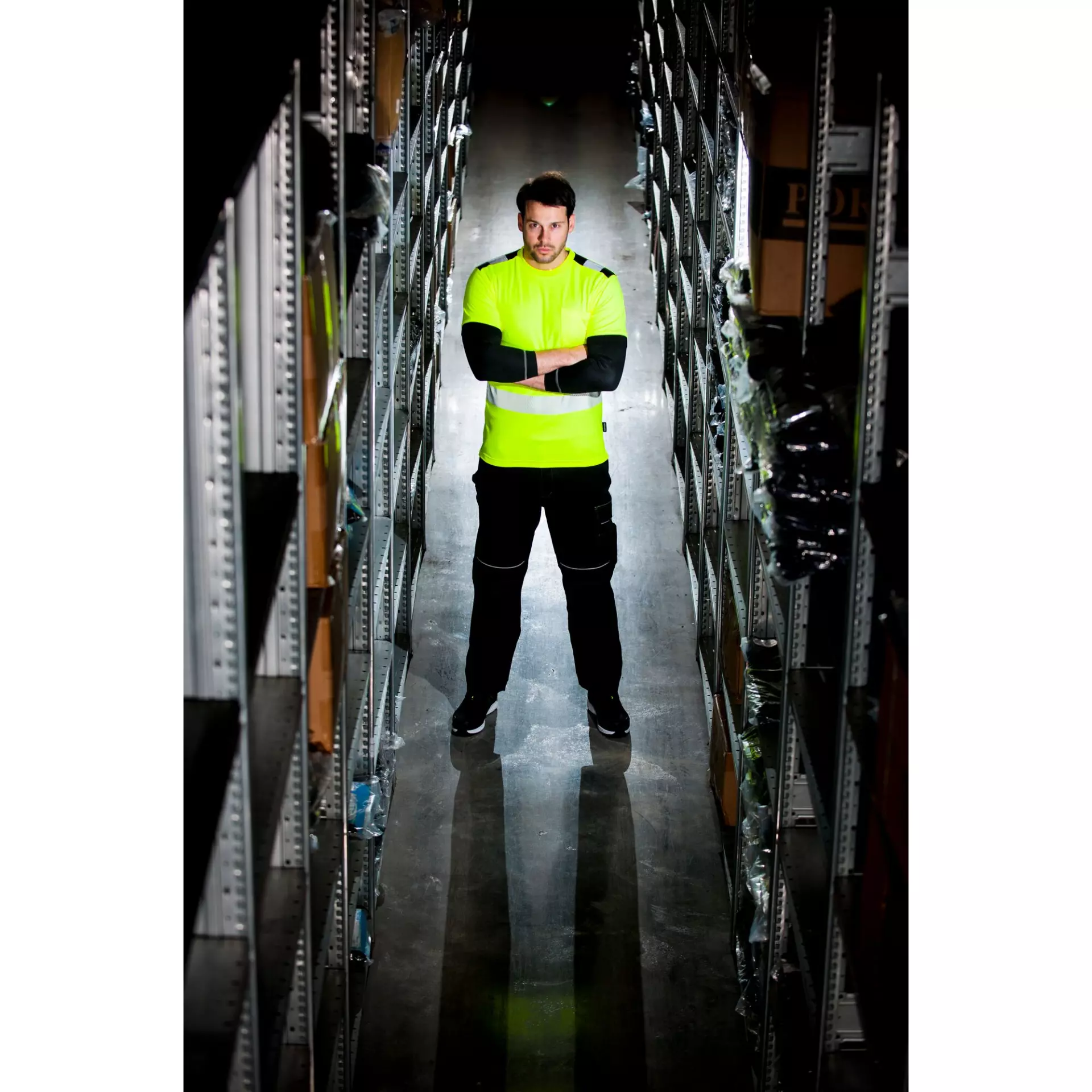 Portwest T181OBR, PW3 Hi-Vis Cotton Comfort T-Shirt S/S, Orange/Black, image 3