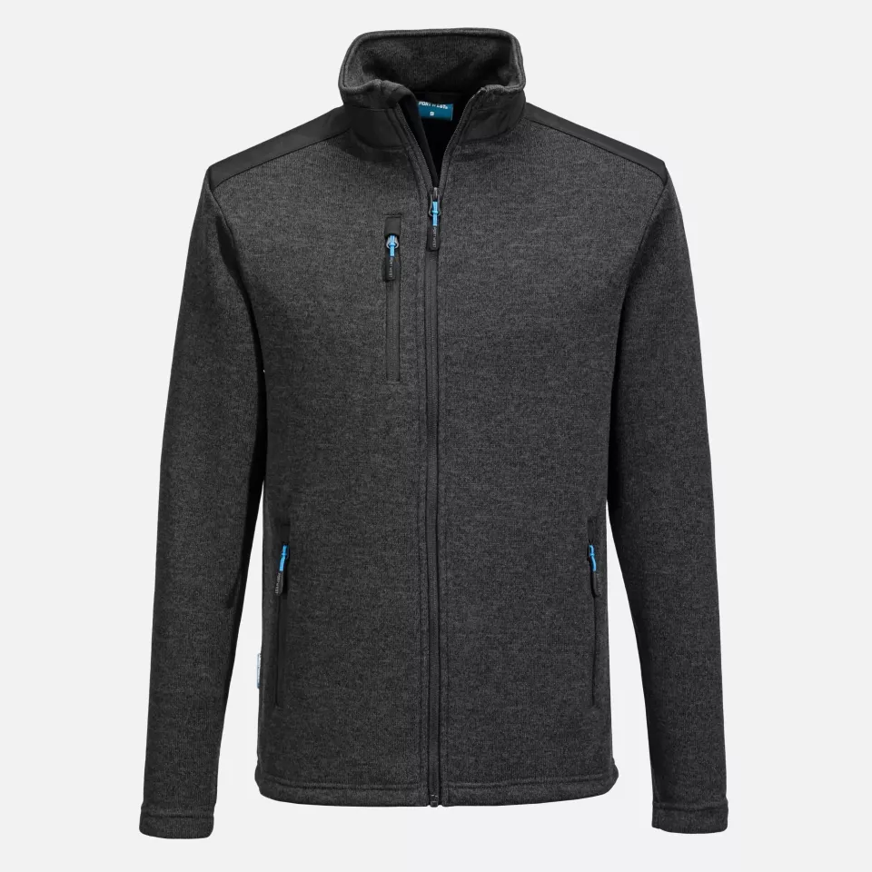 Portwest T830GMR, KX3 Performance Fleece, Grey Marl, image 1, gallery thumbnail