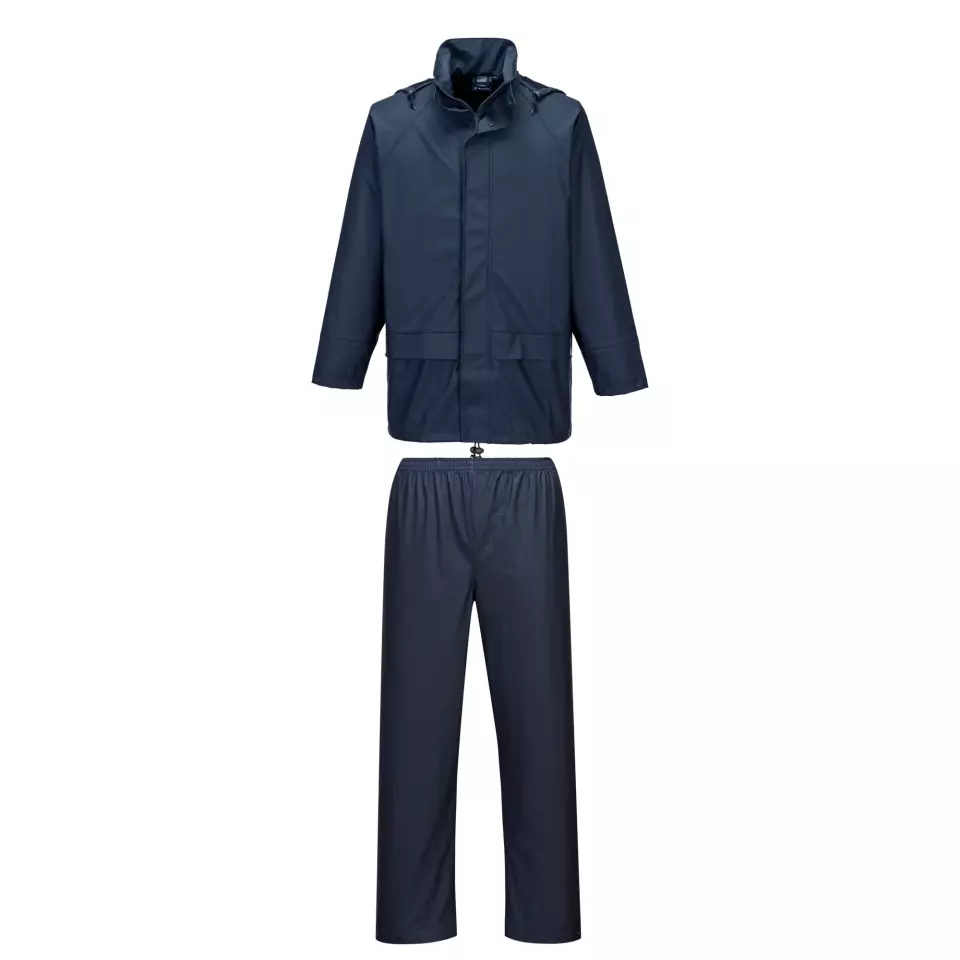 Portwest L450NAR, Sealtex Essential Rainsuit (2 Piece Suit), Navy, image 2, gallery thumbnail
