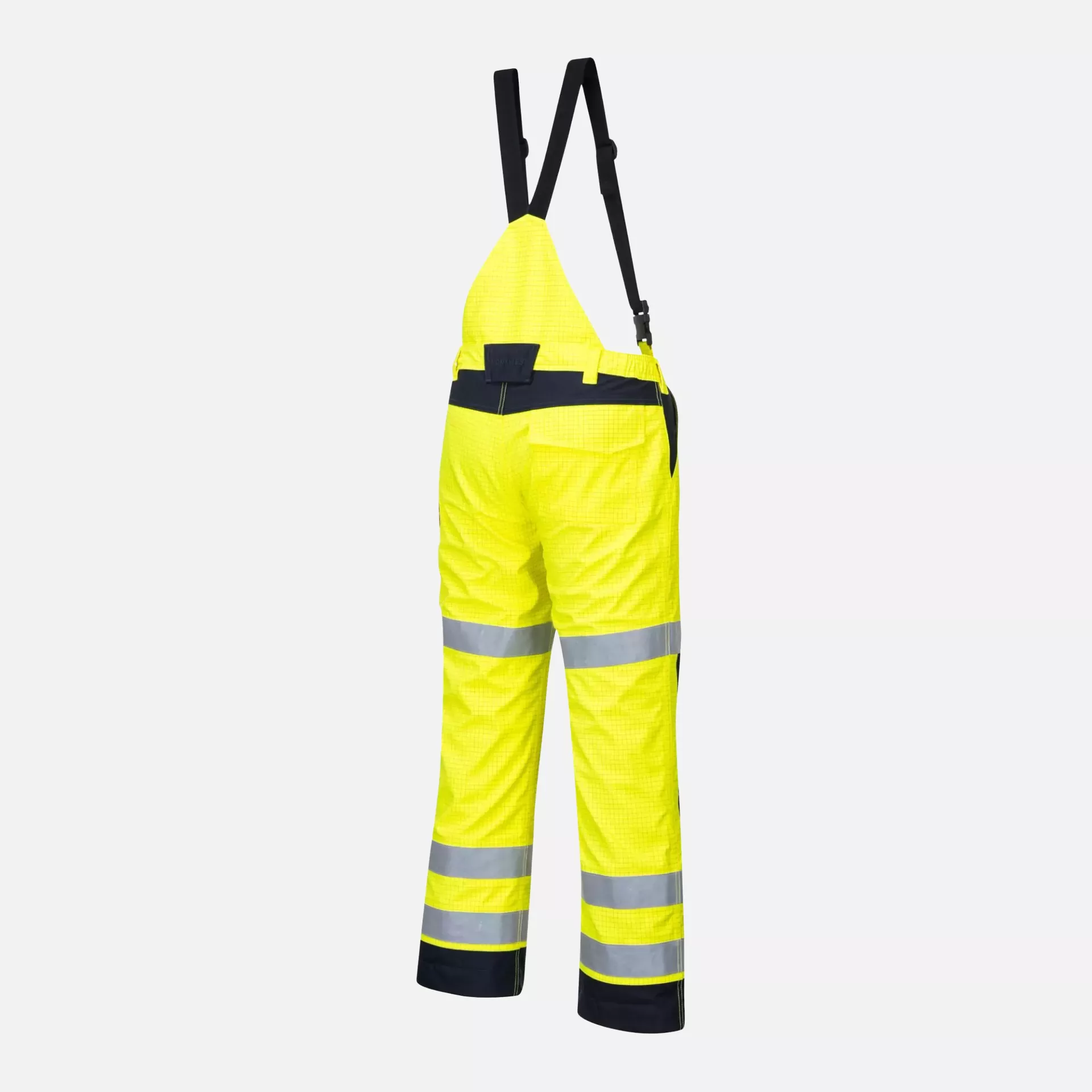 Portwest MV71YNR, Modaflame Rain Multi Norm Arc Trousers, Yellow/Navy, image 3
