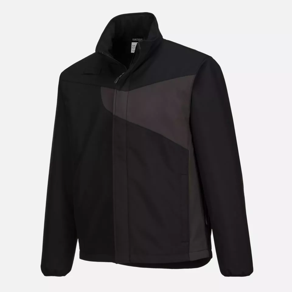 Portwest PW271BZR, PW2 Softshell (2L), Black/Zoom Grey, image 1, gallery thumbnail
