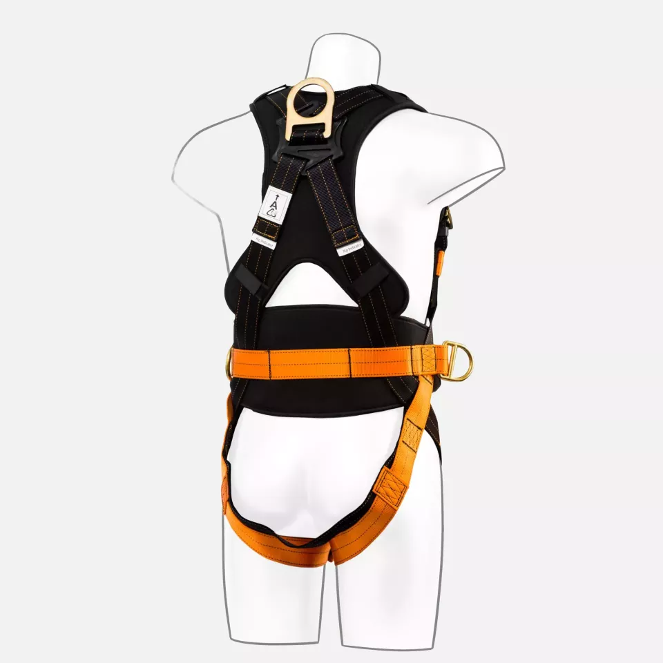 Portwest FP73K1R, Ultra 3 Point Harness, Black/Orange, image 3, gallery thumbnail