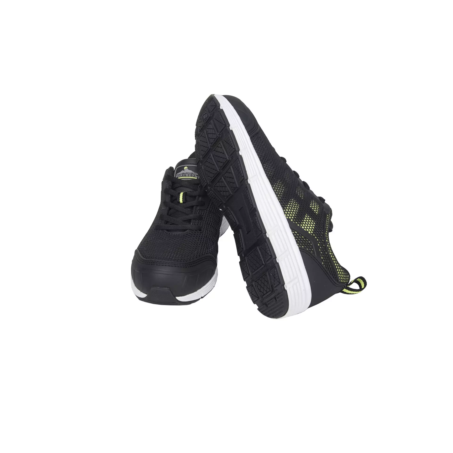 Portwest FT15BGN, Steel Textile Trainer S1P FO SR, Black/Green, image 2