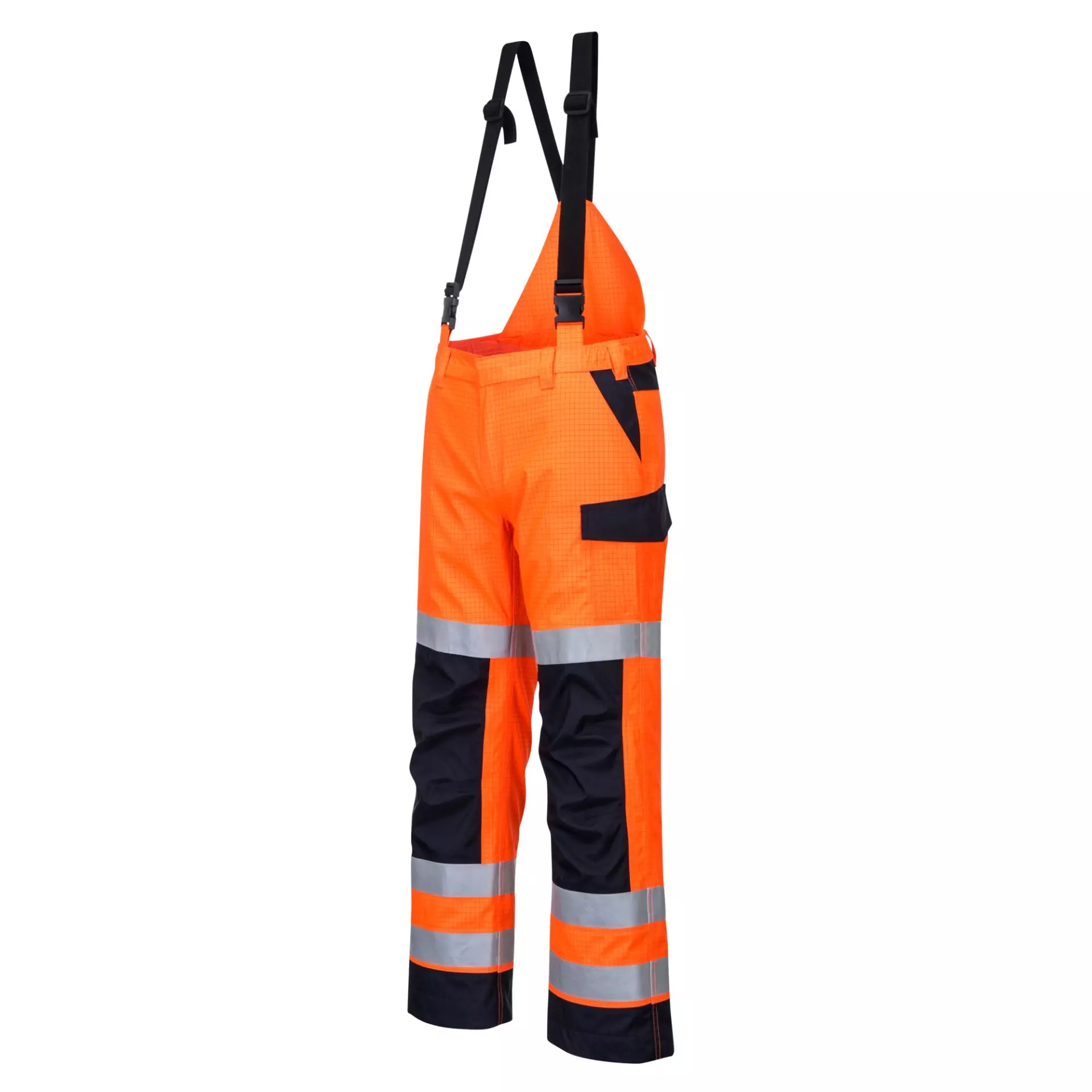 Portwest MV71ONR, Modaflame Rain Multi Norm Arc Trousers, Orange/Navy, image 4