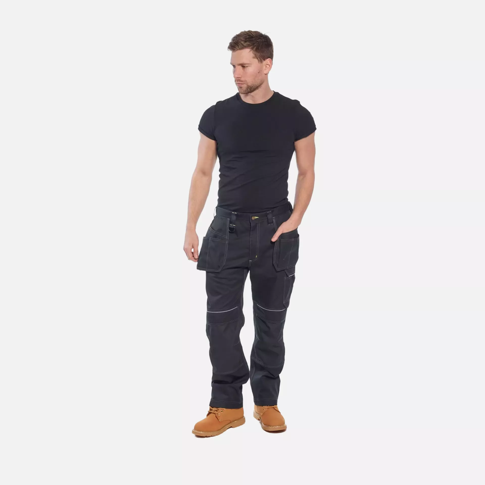 Portwest T602BKR, PW3 Holster Work Trousers, Black, image 8