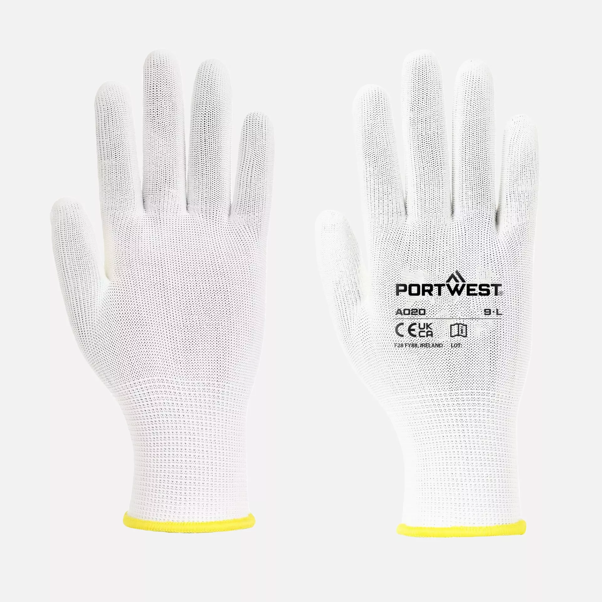 Portwest A020WHR, Assembly Glove, White, image 3