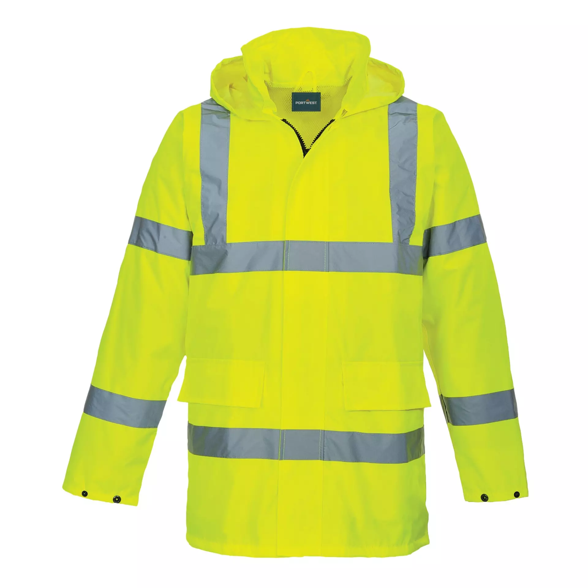Portwest S160YER, Hi-Vis Rain Lite Traffic Jacket, Yellow