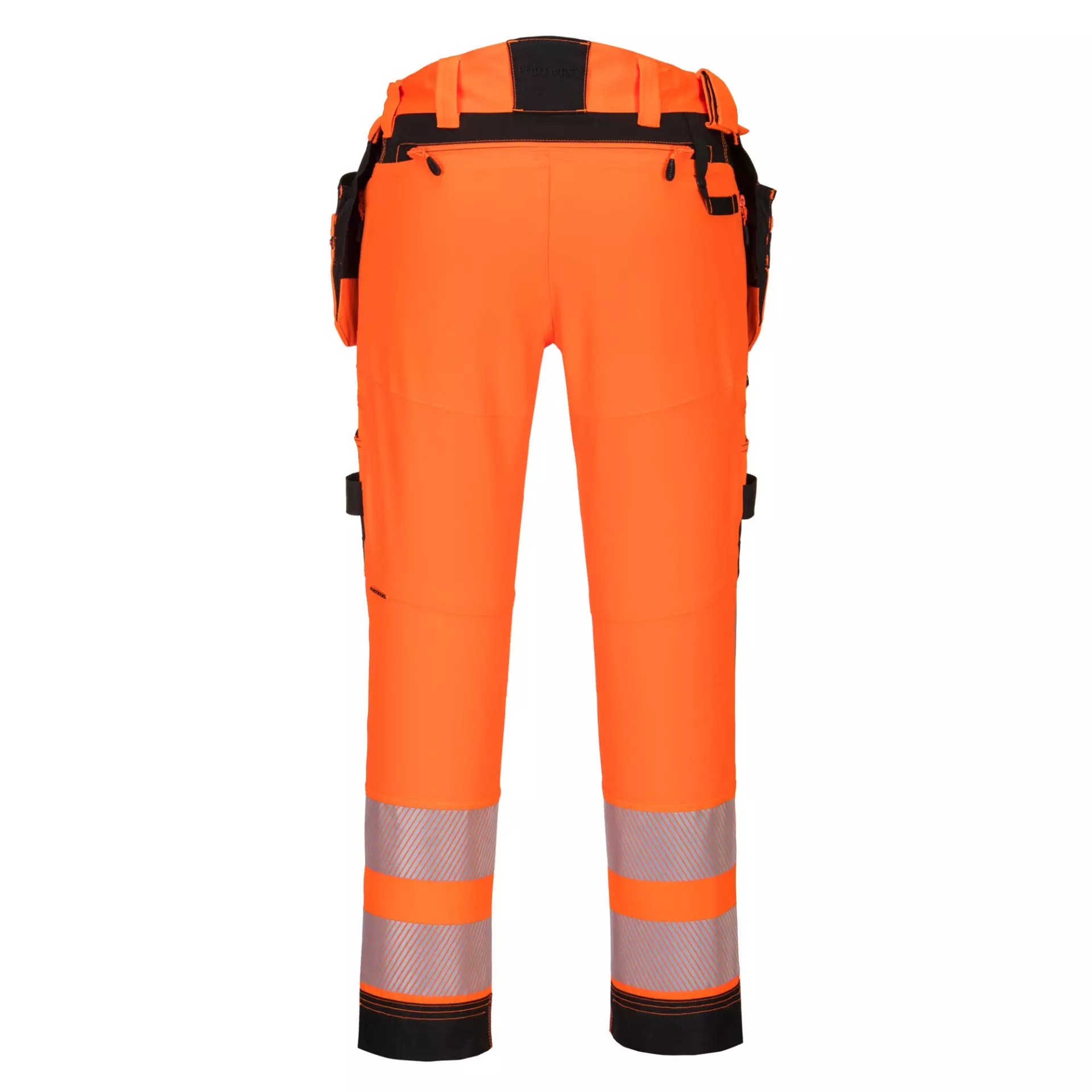 Portwest DX442OBR, DX4 Hi-Vis Hose mit abnehmbaren Holstertaschen, Orange/Schwarz, image 2