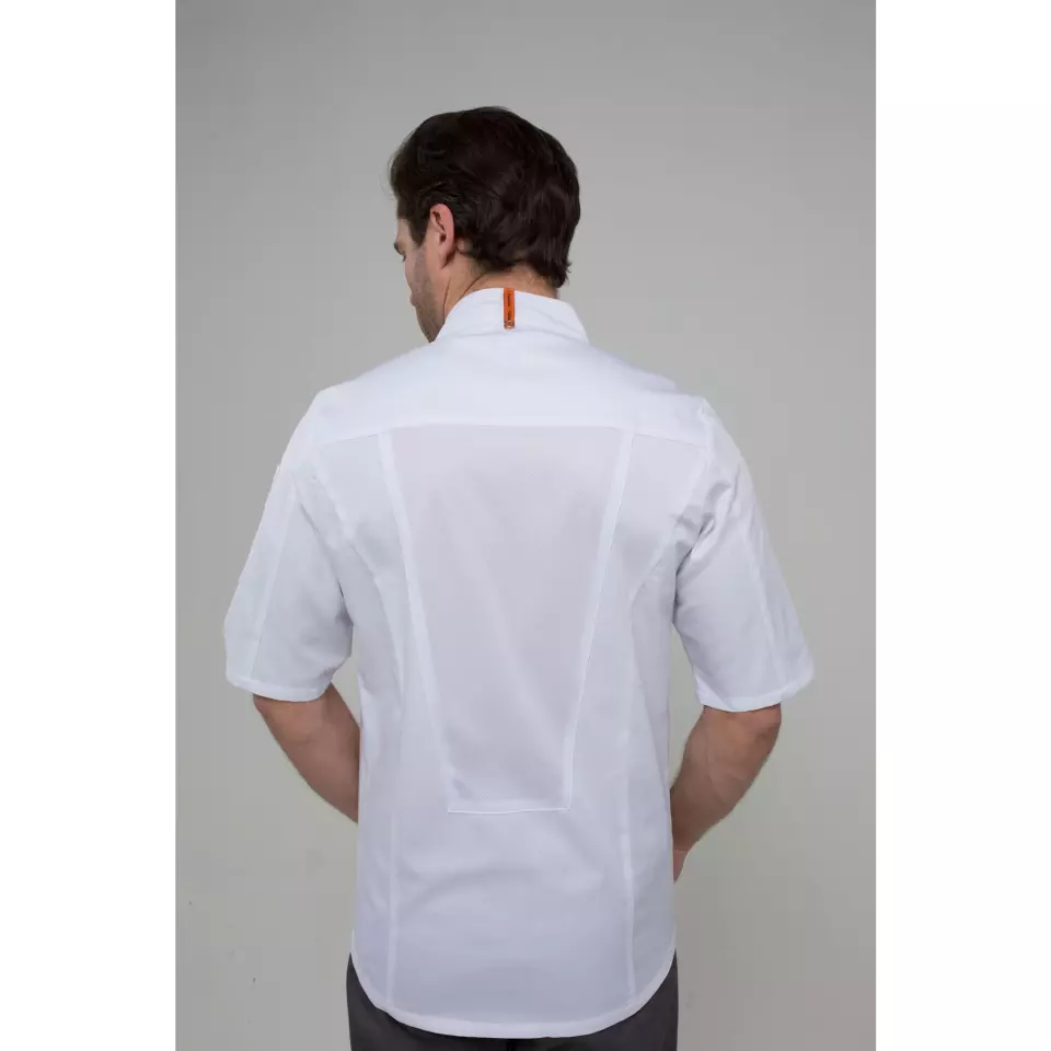 Portwest C738WHR, Chef's MeshAir Pro Jacket S/S, White, image 4, gallery thumbnail