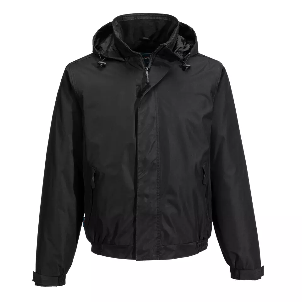 Portwest S503BKR, Calais Bomber Jacket, Black, image 6, gallery thumbnail