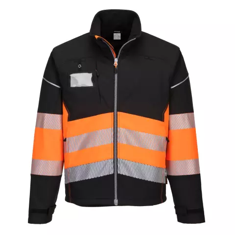 Portwest PW3 huomiosoftshell luokka 1 (3L), musta/oranssi