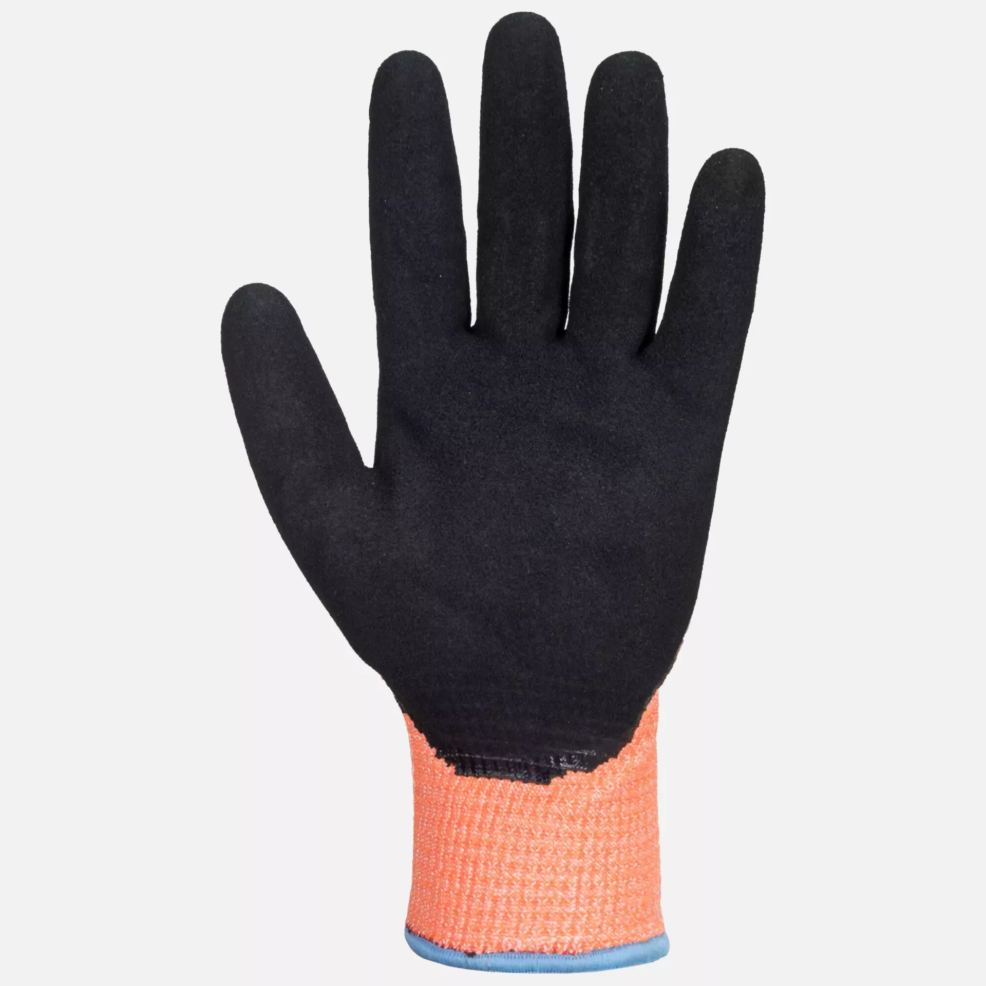 Portwest A646O8R, Vis-Tex Winter Cut D13 Nitrile Glove, Orange/Black, image 2
