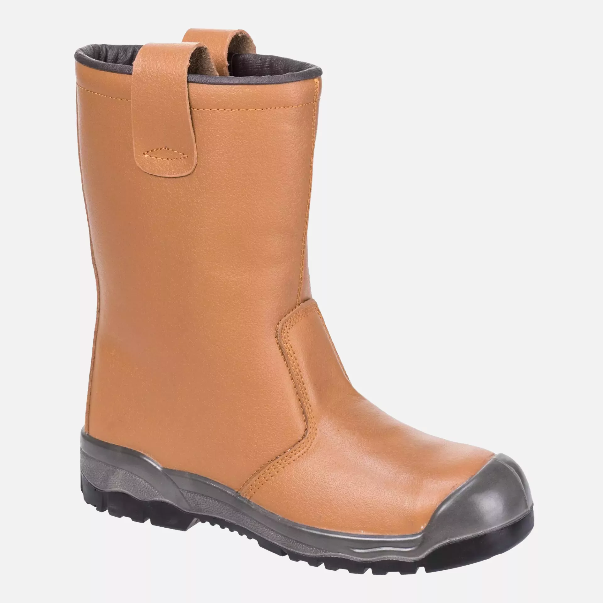 Portwest FW13TAR, Steelite Rigger Boot with scuff cap S1P CI, Tan, image 1