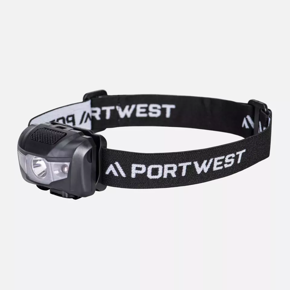 Portwest PA71BKR, USB Rechargeable Head Light, Black, image 1, gallery thumbnail