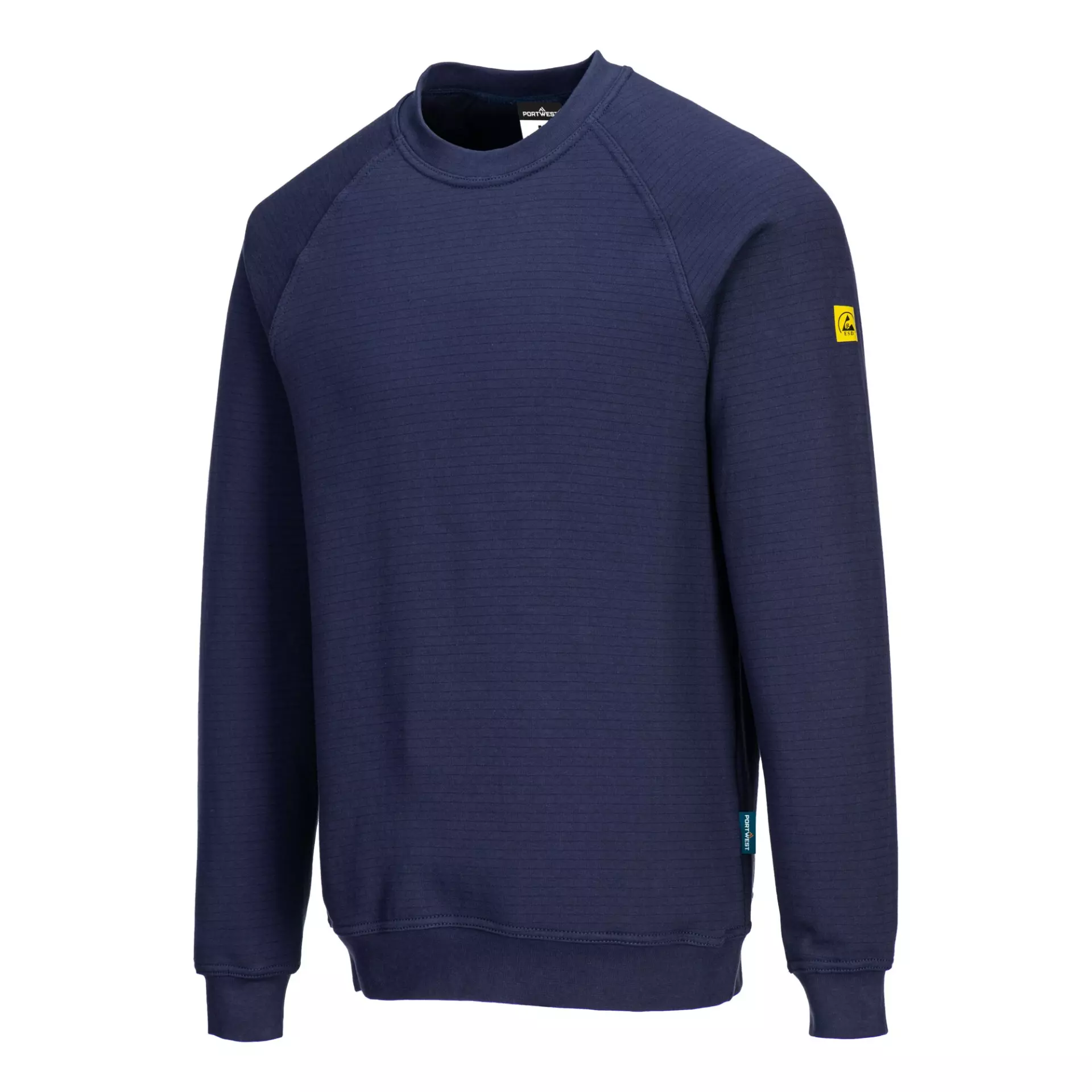 Portwest AS24NAR, Anti-Static ESD Sweatshirt, Navy, image 3