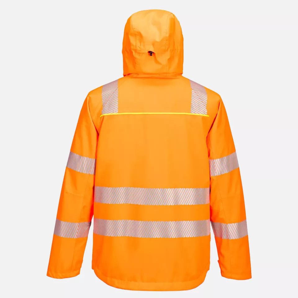 Portwest DX466OBR, DX4 Hi-Vis 4-in-1 Jacket, Orange/Black, image 2, gallery thumbnail