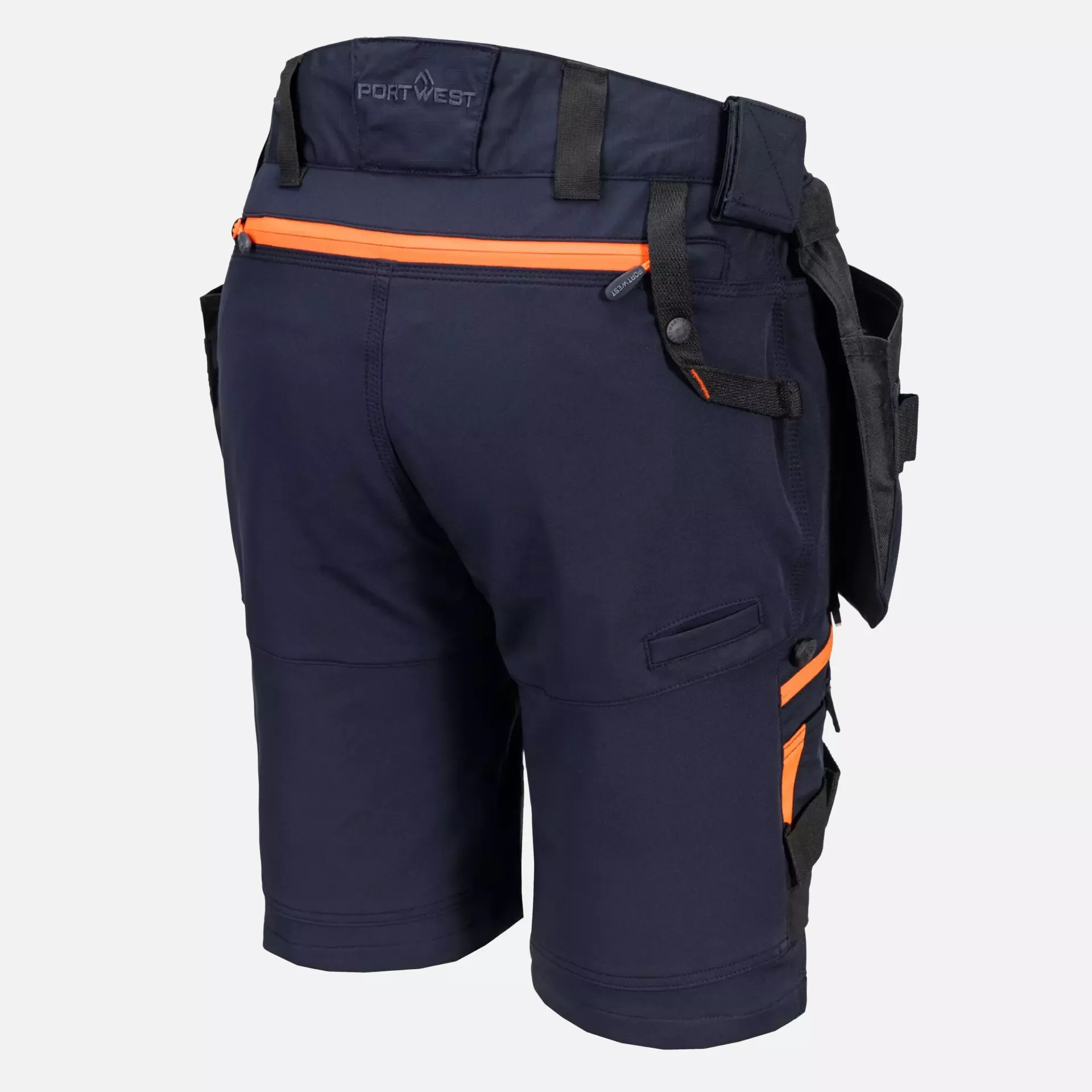 Portwest DX444DNR, DX4 Detachable Holster Pocket Shorts, Dark Navy, image 3
