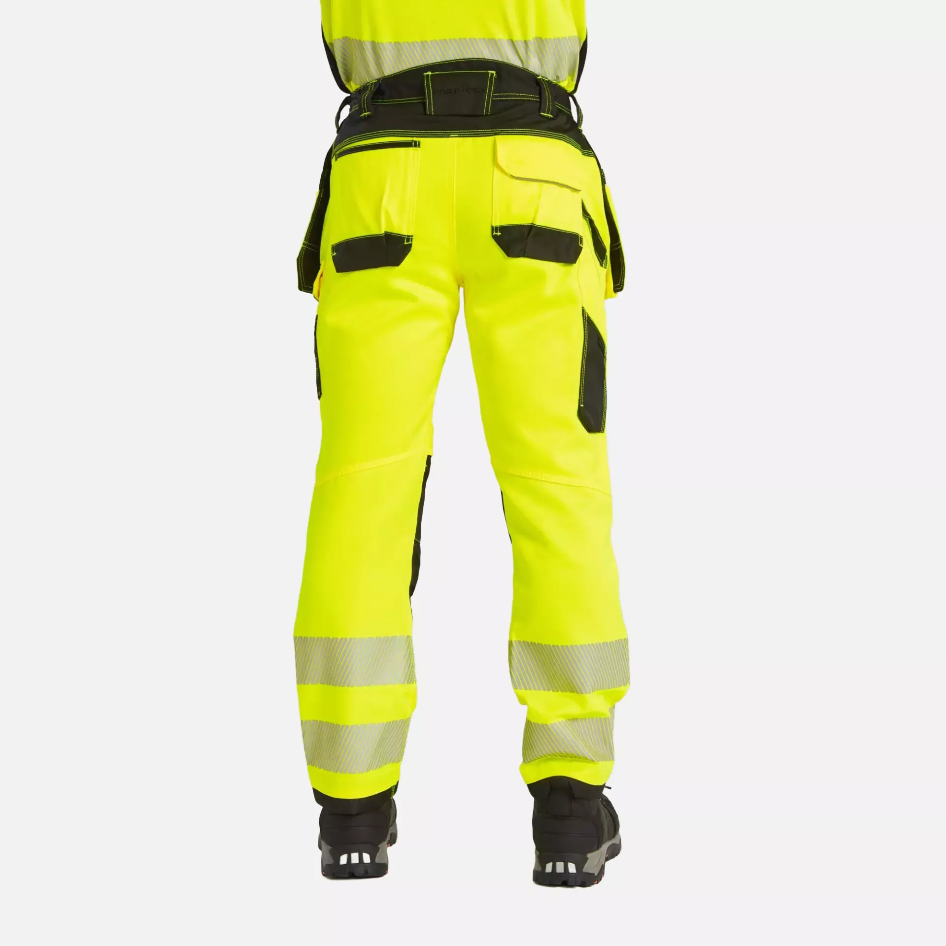 Portwest T501YBR, PW3 Hi-Vis Holster Pocket Work Trousers, Yellow/Black, image 8