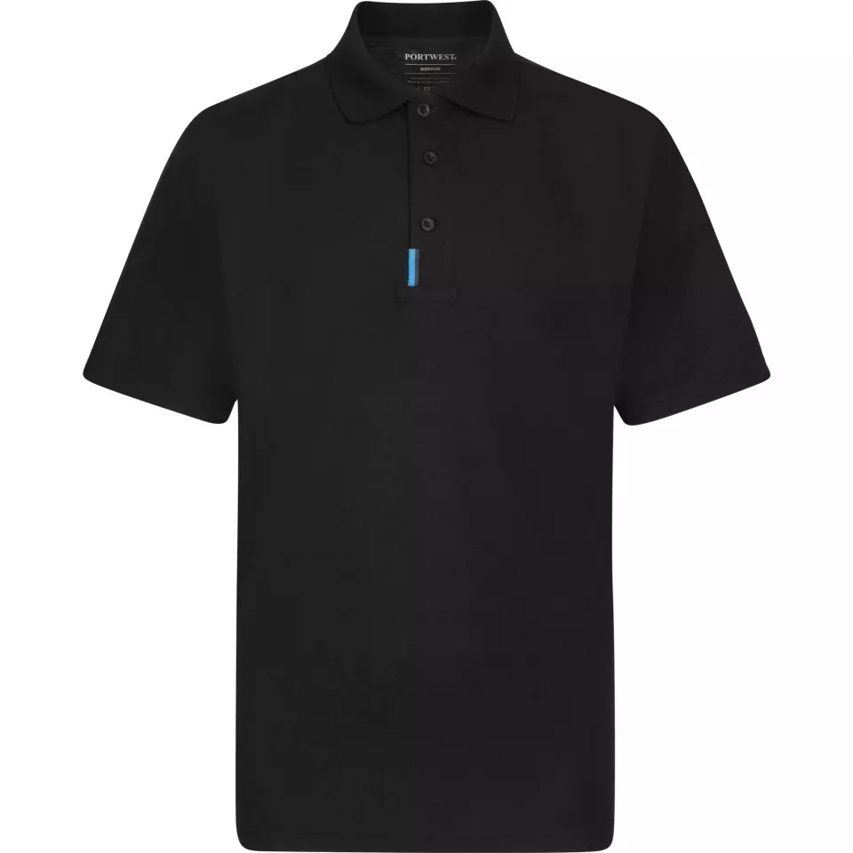Portwest T720BKR, WX3 Polo Shirt, Black