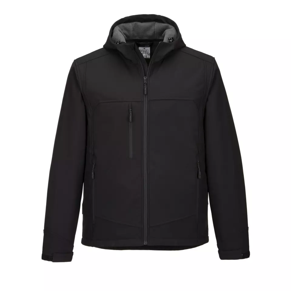 Portwest KX362BKR, KX3 Hooded Softshell (3L), Black
