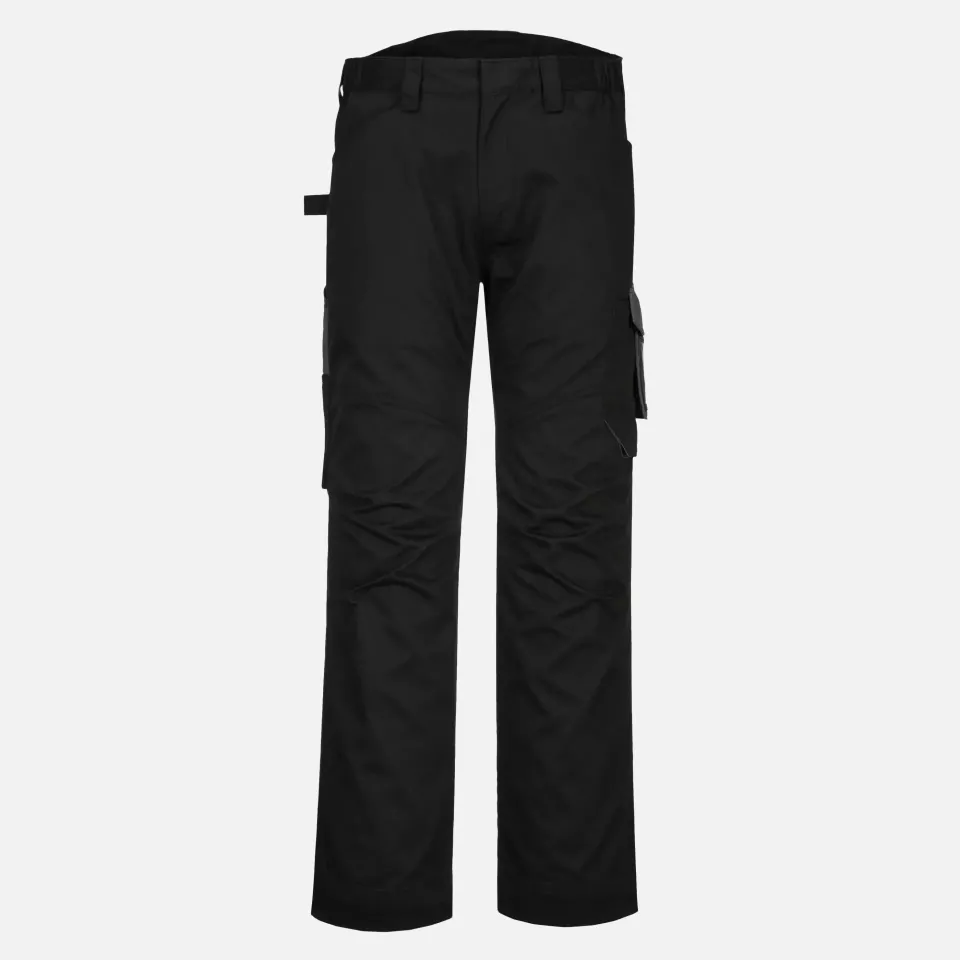 Portwest PW240BZR, PW2 Service Trousers, Black/Zoom Grey, image 1, gallery thumbnail